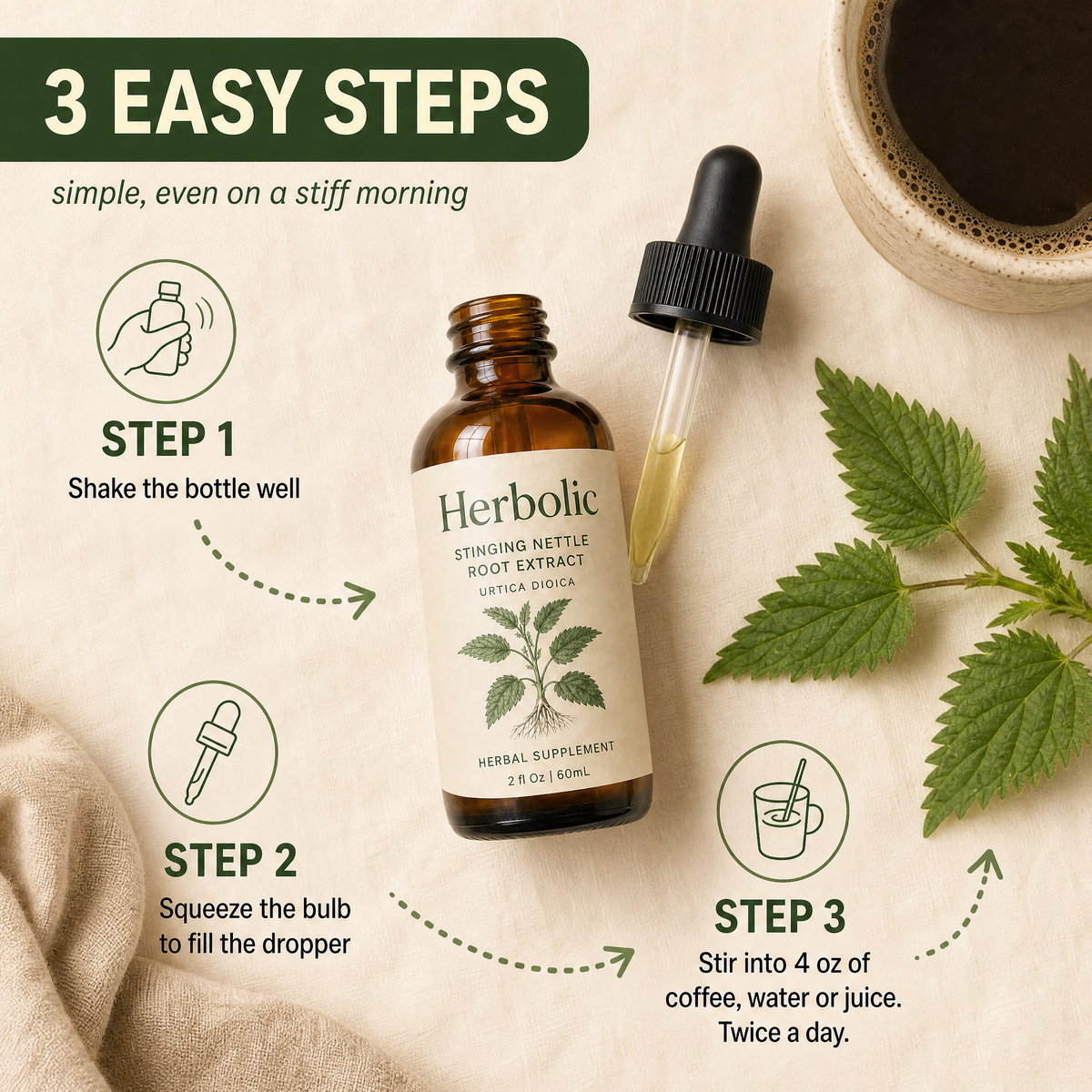 Herbolic's Stinging Nettle Root Drops